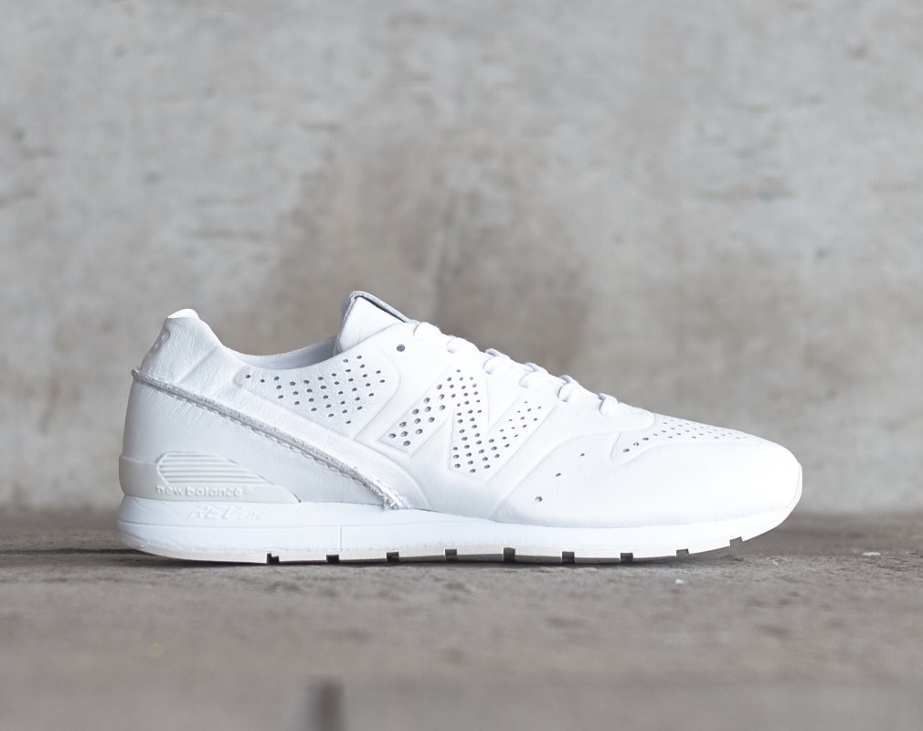 all white new balance running shoes